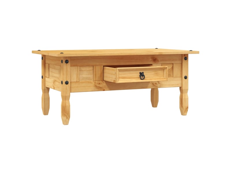  Table basse | table de salon pin mexicain gamme corona 100 x 55 x 44 cm  - Conforama D
