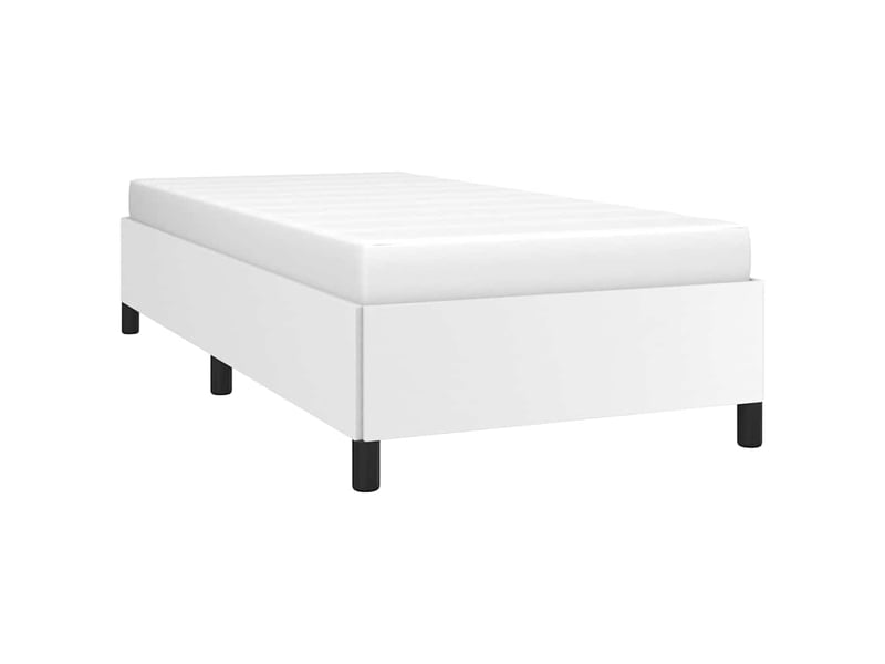  Lit simple- lit adulte -  cadre de lit sans matelas blanc 100x200 cm similicuir  - Conforama B