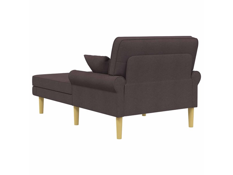  Vidaxl méridienne marron foncé tissu  - Conforama E