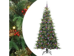Sapin de noël artificiel, arbre de noël à branches articulées vert 210 cm shl1088