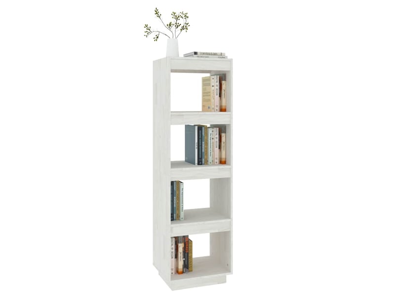  Bibliothèque, étagère de rangement blanc 40x35x135 cm pin massif  - Conforama D