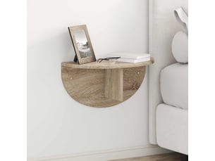 Étagère flottante, étagère suspendue montage mural chêne sonoma 48 x 24 x 24 cm cf42525