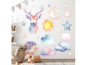 Sticker mural - nature pastel100x110 cm