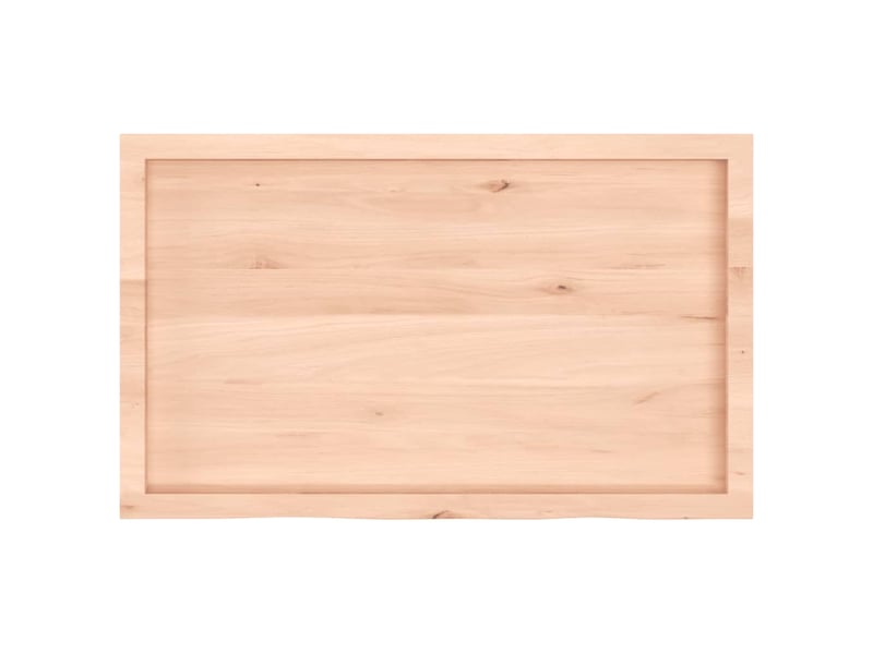  Comptoir de salle de bain, plan de travail 100x60x(2-4)cm bois massif non traité cf65707  - Conforama C