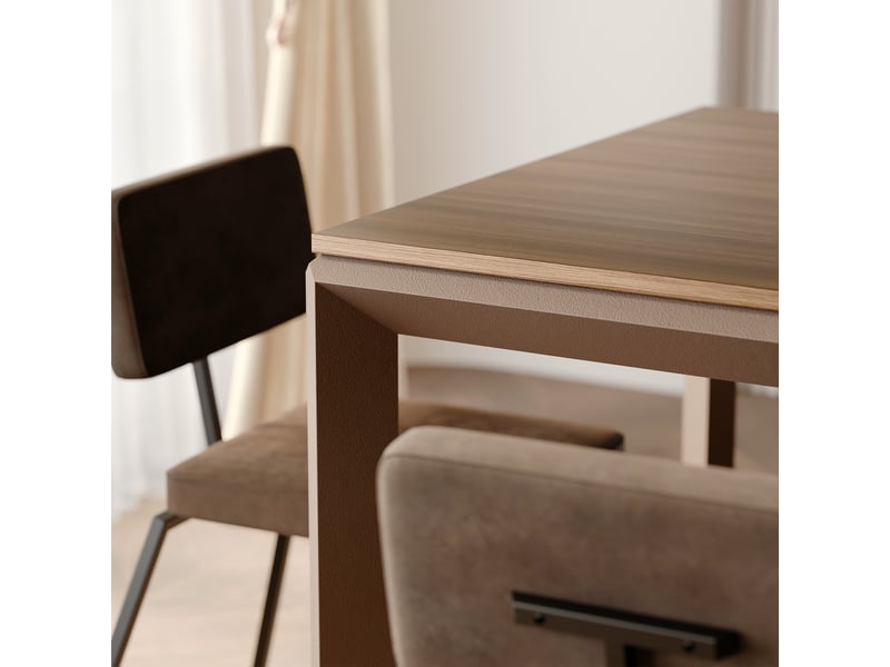  Table à manger extensible faro - 6-10 personnes - rectangulaire - 180x90x76 cm - noyer marron FARO - Conforama D