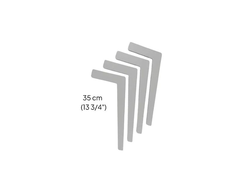  Pieds de table tulla, gris, courts LeGRS - Conforama A