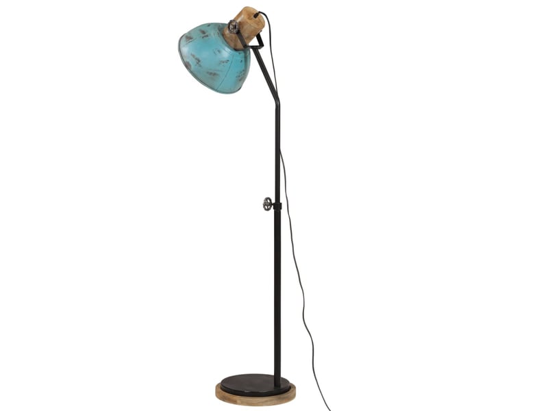  Lampadaire salon, lampe sur pied 25 w bleu délavé 30x30x100-150 cm e27  - Conforama E