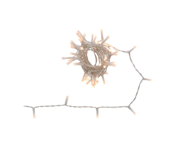  Guirlande lumineuse d'extérieur 5 m 67 led ambré fil transparent 13 fonctions avec minuteur sur secteur  - Conforama B