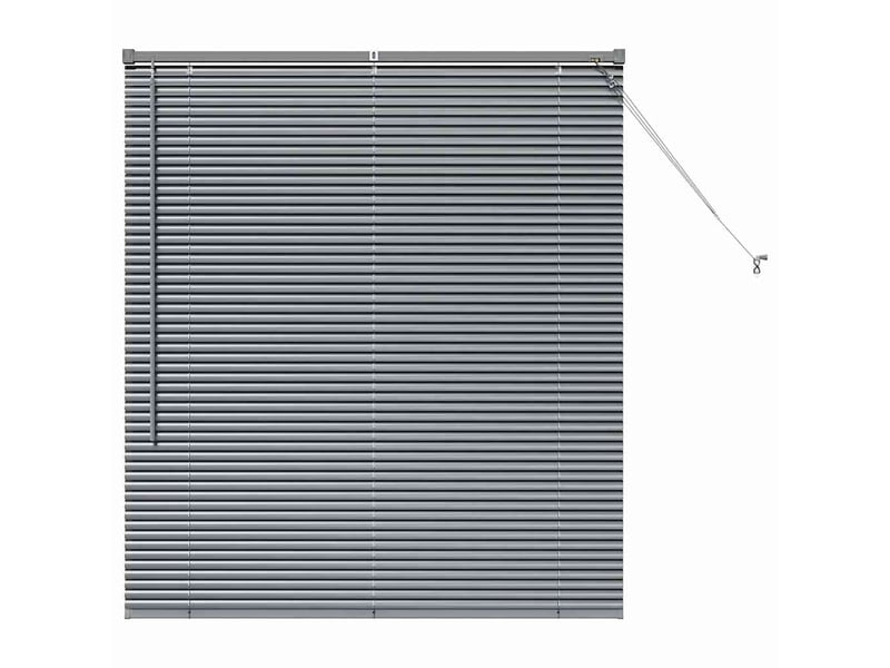 Store vénitien, store de fenêtre gris foncé 130 x 115 cm 25 mm aluminium cf47866 - Conforama A