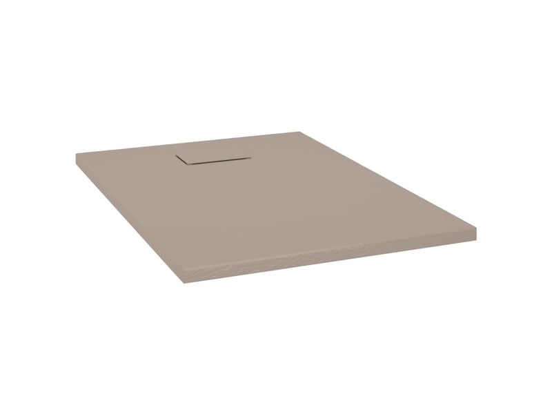  Receveur de douche base de douche bac de douche réceptacle de douche salle de bain toilette salle d’eau maison intérieur smc 100x70 cm marron 02_0001968  - Conforama B