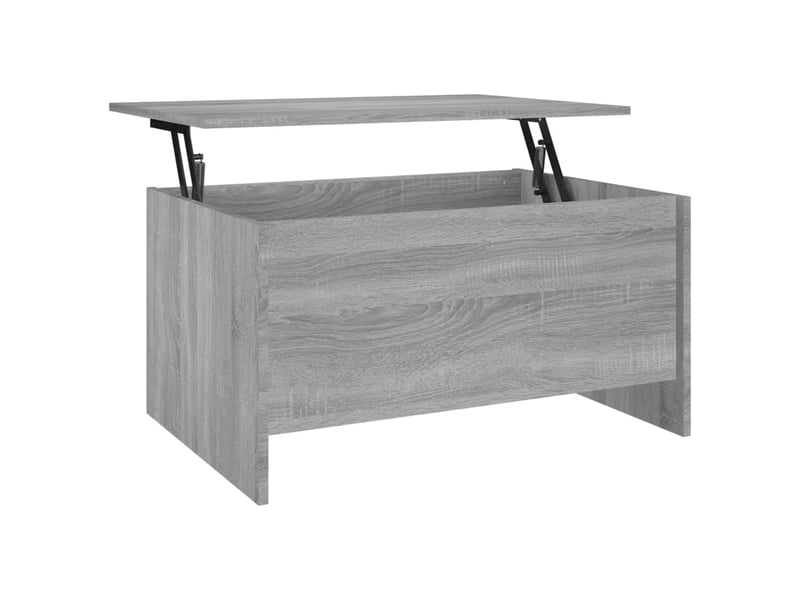  Table basse rectangulaire | table de salon sonoma gris 80x55,5x41,5 cm bois d'ingénierie  - Conforama A