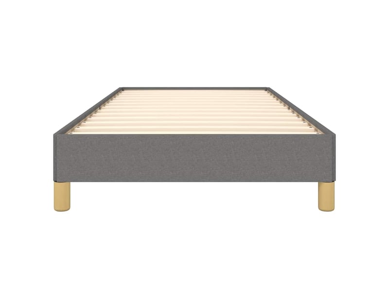  Lit simple- lit adulte -  cadre de lit sans matelas gris foncé 100x200 cm tissu  - Conforama D