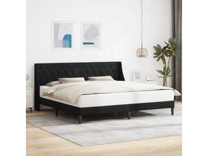 Lit 2 places 200x200 cm coloris noir