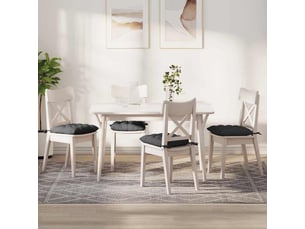 Lot de 4 coussins de siège, coussins décoratifs tissu en velours côtelé gris foncé cf59990