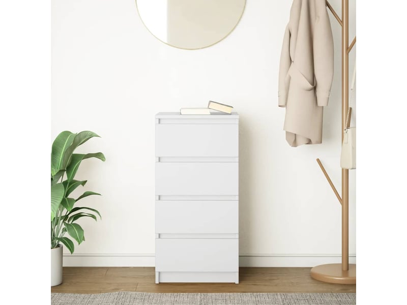 Buffet salon | buffet blanc 37,5x35x76 cm bois d'ingénierie - Conforama C