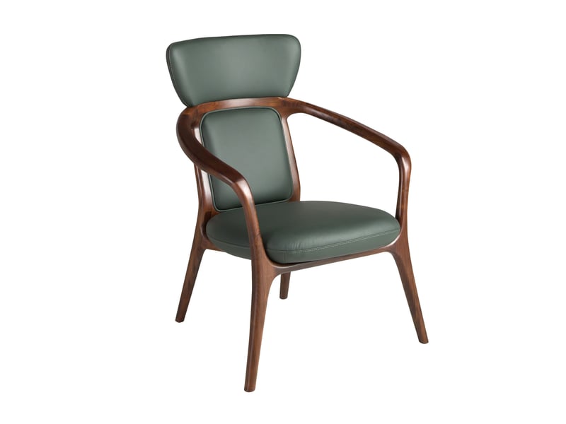  Fauteuil en similicuir vert foncé  - Conforama A