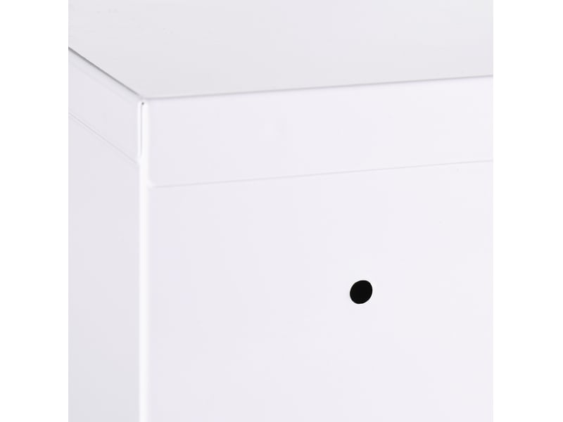  Armoire à médicaments murale 30 x 14 x 46 cm blanche en acier, verrouillable avec 3 compartiments  - Conforama E
