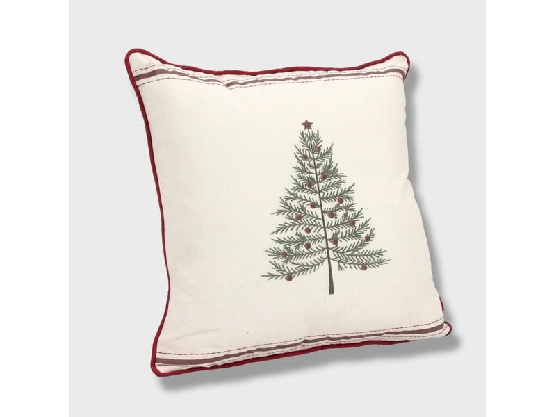  Coussin décoratif déhoussable en tissu 45x45 theodor  - Conforama A