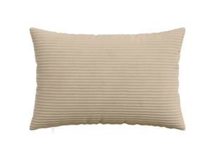 Lot de 6 housses de coussin heerlen taupe 50 x 80 cm velours côtelé cf49943