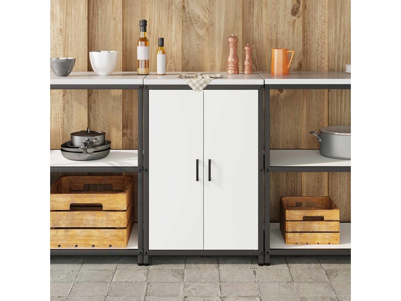  Meuble de rangement de cuisine hattem blanc 60x50x92cm  - Conforama D