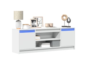 Meuble tv coloris blanc 139.5 cm <strong></strong>  <strong></strong>