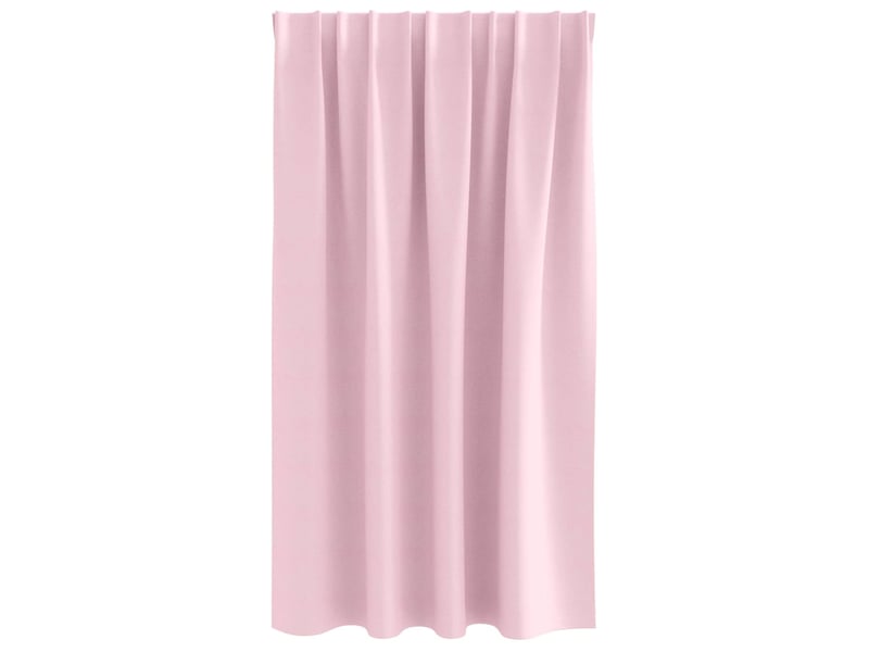  Lot de 2 rideaux occultants, rideaux black-out avec anneaux rose bébé 140 x 140 cm cf44744  - Conforama D