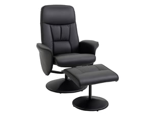 Fauteuil relax manuel  <strong></strong> Simili noir