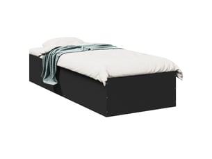 Lit simple 100x200 cm    coloris noir
