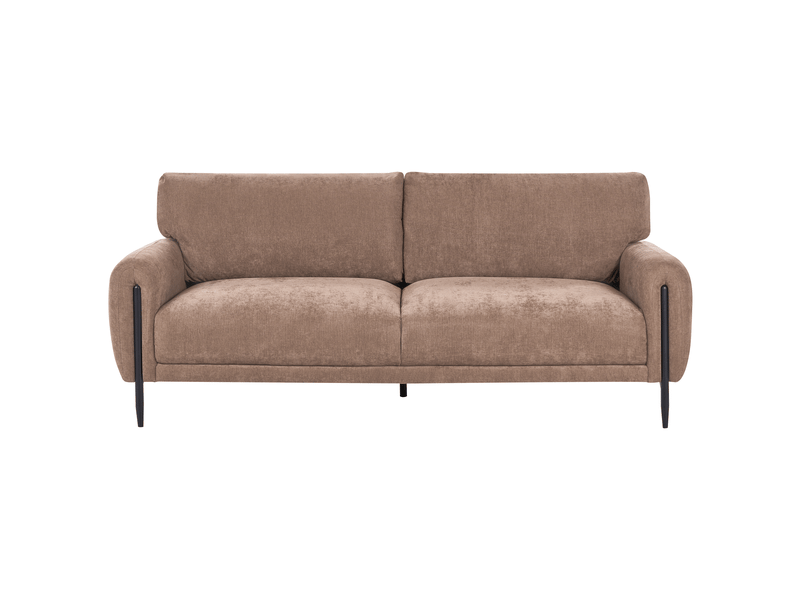  Canapé 3 places skaro tissu chenille marron  - Conforama A