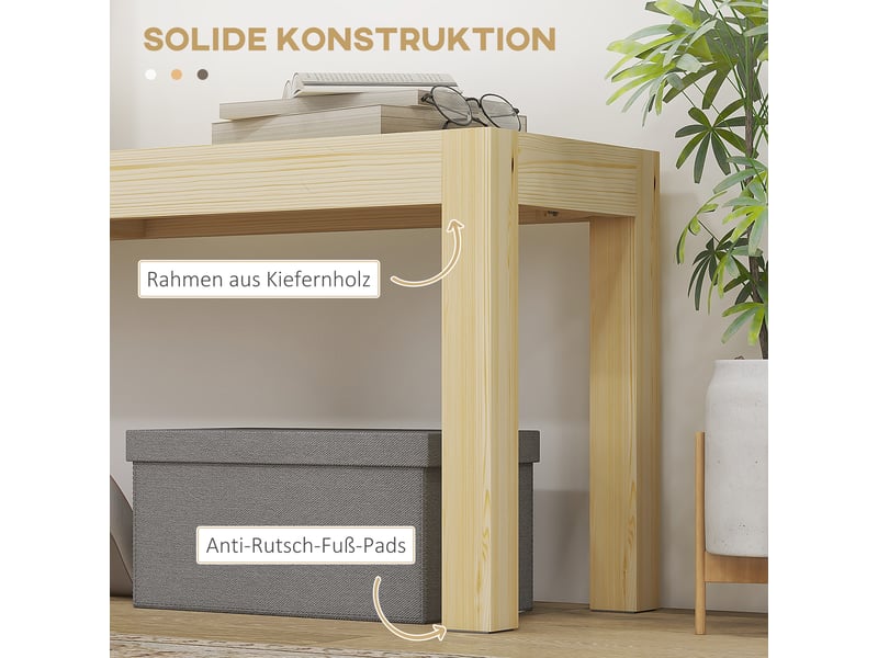  Banc en pin 175 x 33 x 45 cm  - Conforama E