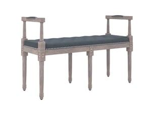 Banc chambre, banc de lit gris foncé 110x40x70 cm velours