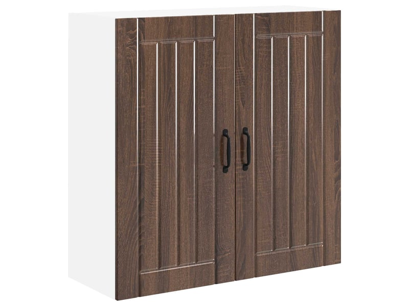  Armoire de cuisine chêne brun 80x31x80cm bois d'ingénierie shl7631  - Conforama A