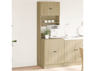 Meuble de rangement, armoire de cuisine chêne sonoma 60x50x180cm bois d'ingénierie