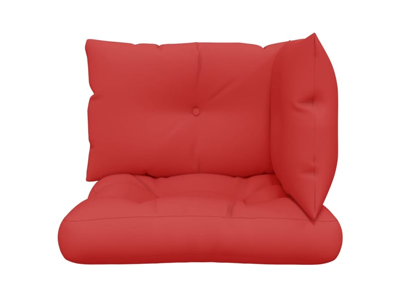  Lot de 3 coussins de palette, coussins de canapé rouge tissu cf59707  - Conforama E