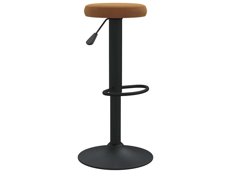  Lot de 2 tabouret de bar, chaise de bar marron velours shl43711  - Conforama D