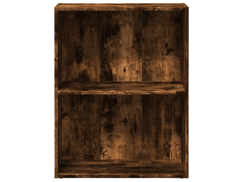  Bibliothèque, étagère de rangement chêne fumé 60x30x77 cm bois d'ingénierie  - Conforama D