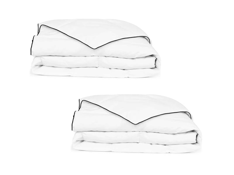  Couettes 2 pcs - duvet 135 x 200 cm hiver blanc respirant  - Conforama B