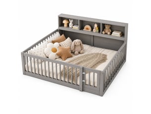 Lit banquette 140x200 cm STILVORA coloris gris