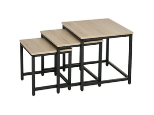 Table basse carré(e) coloris bicolore MEUBLIV - 45 cmx34 cm