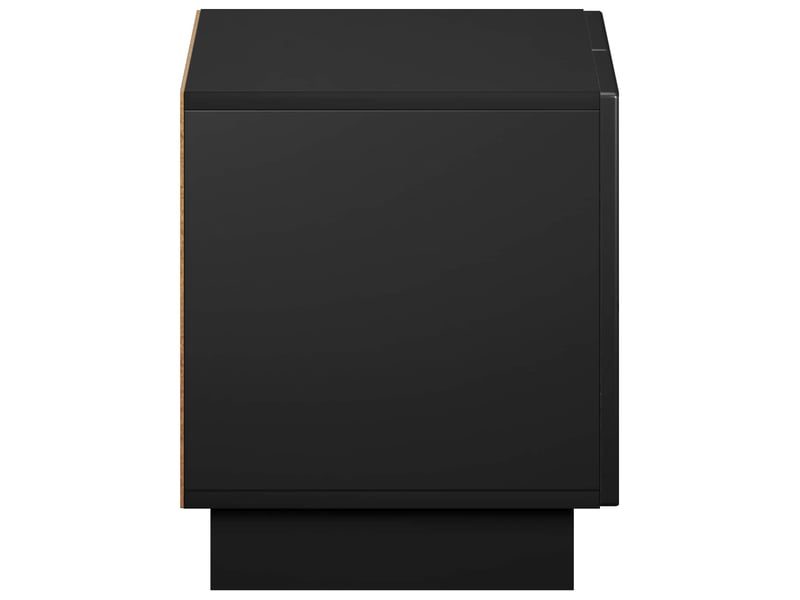  Meuble tv moderne, banc tv 60x34.5x40 cm noir bois d'ingénierie shl14904  - Conforama E