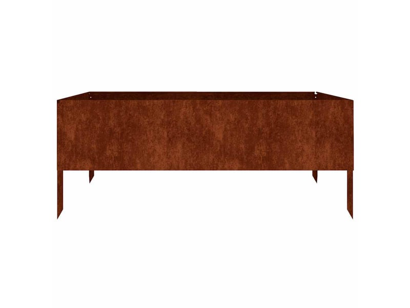  Jardinière - lit surélevé de jardin 100x100x41 cm acier corten  - Conforama C