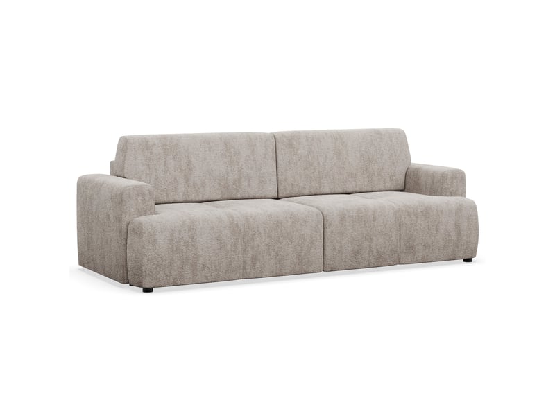Selsey cobbly - canapé convertible - 244 cm - chenille onyx grège Cobbly - Conforama A
