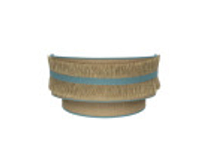  Applique murale fabrilamp natalia toile de jute turquoise e27 17 x 30 x 15 cm 188561048 - Conforama B