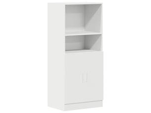 Armoire cuisine | meuble de rangement blanc 57x41,5x131,5 cm bois d'ingénierie