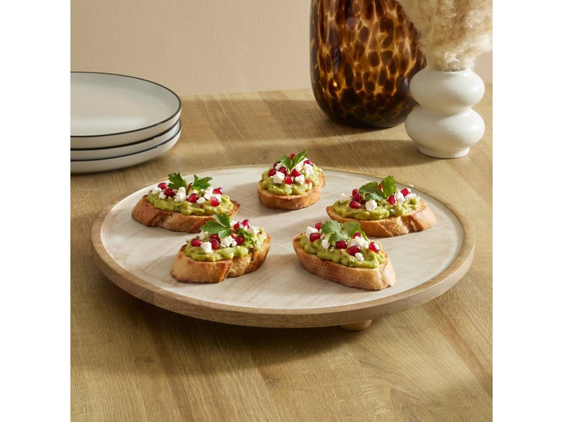 Assiette de présentation sur pied ava ronde d.40cm blanc AVA - Conforama B