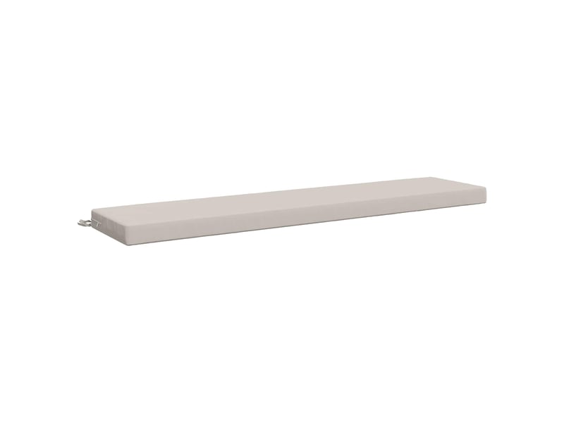 Lot de 2 coussins de banc, coussins d'assise soest 100 % polyester blanc cf57051 - Conforama D