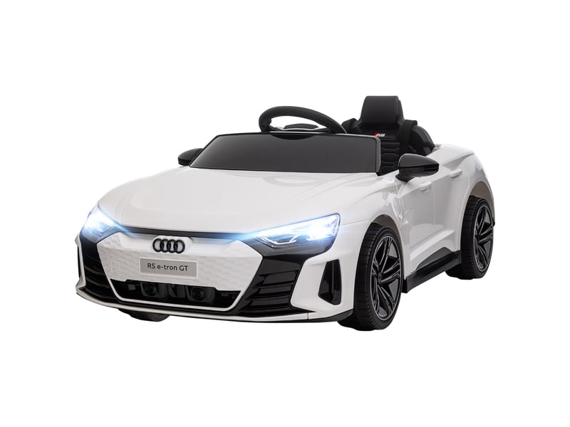  Voiture électrique enfant audi rs e-tron gt, 12 v, vitesse max. 5 kmh, télécommande parentale, effets lumineux et sonores  - Conforama B