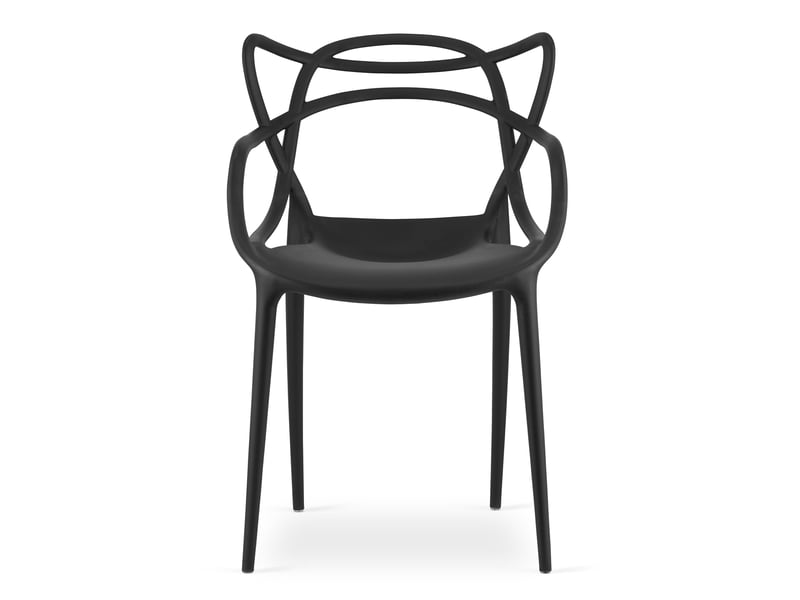 Family chaises kato - noires x 4  - Conforama C