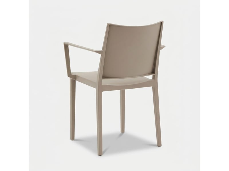  Lot de 2 chaises avec accoudoirs intérieur et extérieur vigo - beige  - Conforama E