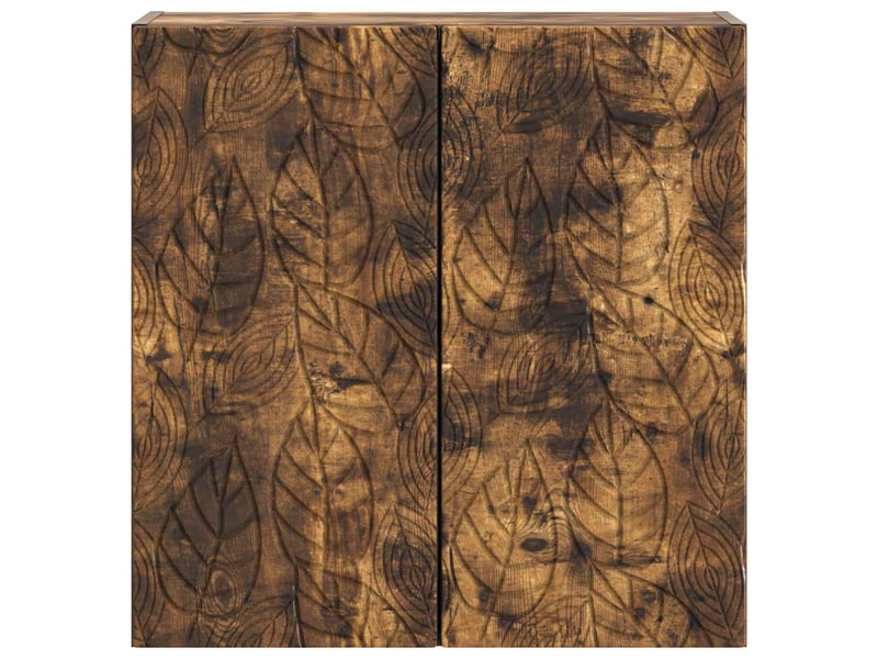 Armoire murale salon, meuble de rangement 59x31x60 cm bois d'ingénierie chêne fumé shl7866  - Conforama D